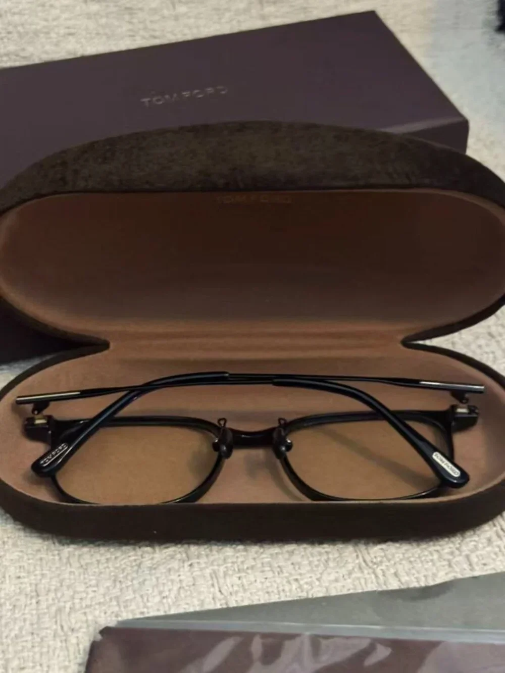 Tom Ford TF5923-K-B Black Square Blue Light Eyeglasses